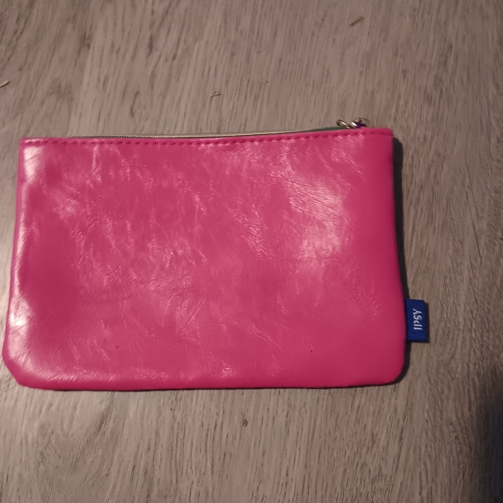 Ipsy Pink/Blue Women's Makeup Bag